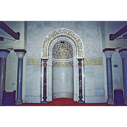 The original Fatimid mihrab in al-Azhar mosque